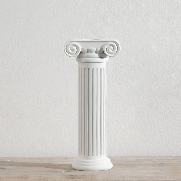 Yardwe Weisse römische Säulen, griechische Säulen, Mini-Harz-Dekorationen für Heimdekoration, Statue