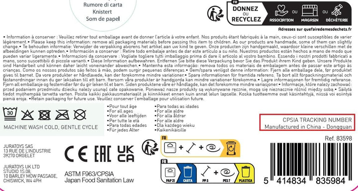 Lilliputiens – Stoff-Fingerpuppe – Jack der Löwe – Sensorisches Spielzeug für Kleinkinder – Lernspie