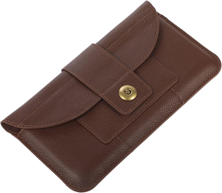 DYIGO Horizontale Gürteltasche aus echtem Leder für Herren, Kupplung für iPhone 13/14/15/16/17/Pro/P