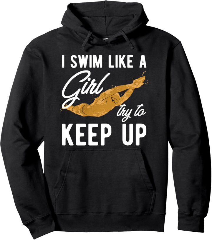 Wassersportler Schwimmverein Schwimmer Mädchen Schwimmen Pullover Hoodie