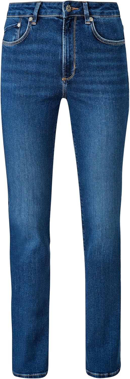 s.Oliver Stoffhose aus Interlock-Jersey mit Extra High Rise 34W / 32L Dark Blue, 34W / 32L Dark Blue