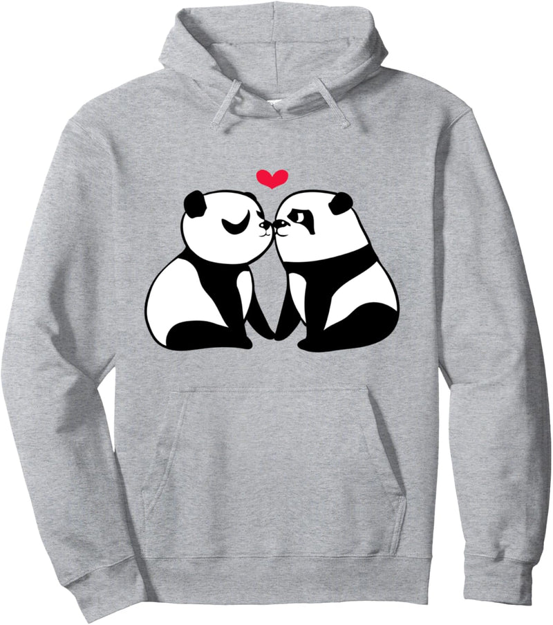 Panda Kisses Pullover Hoodie