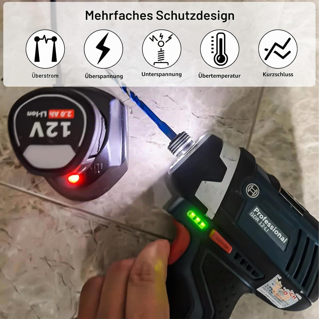 10.8V/ 12V Akku Ladegerät für Bosch Professional AL1115CV Li-ion Akkus ladegerät für Bosch BAT411 AL