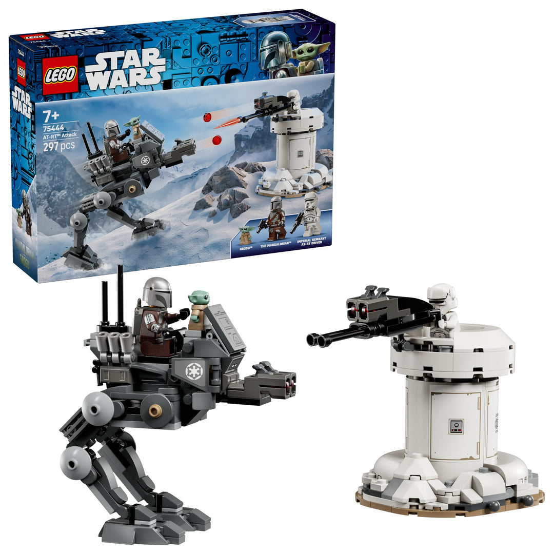 LEGO Star Wars 75444 Angriff des AT-RT - Modellbau mit imperialem Walker, Turm, Mandalorianer Minifi