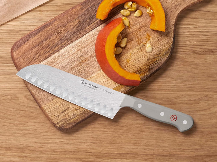 WÜSTHOF Gourmet Santoku 17 cm, Grau Grau 17 cm Santoku, Grau 17 cm Santoku