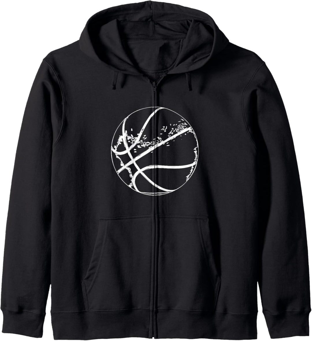 Jungen Basketball Skizze Basketballspieler Kapuzenjacke