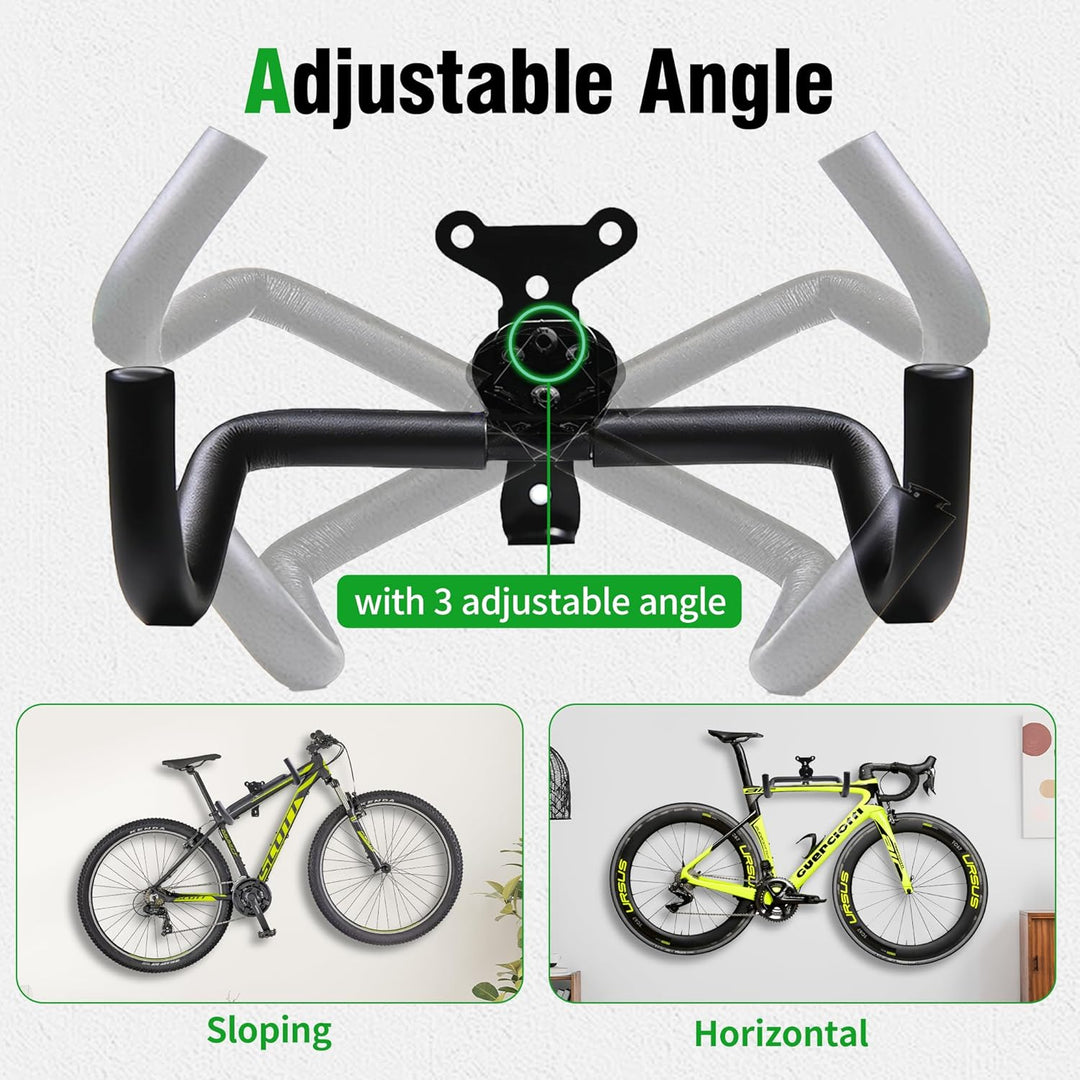 Fahrrad Wandhalterung, Fahrradhalterung Wand bis 25kg Tragfähigkeit, Winkel und Wandabstand Einstell