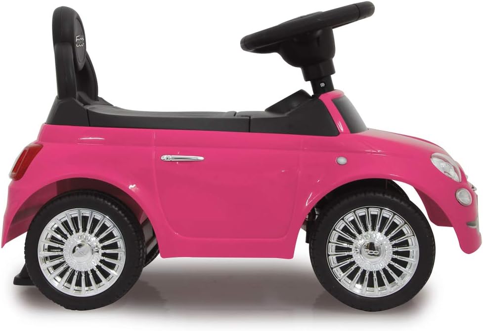 JAMARA 460436 Rutscher FIAT 500 – Kinderfahrzeug, Offiziell lizenziert, Kofferraum unter der Sitzflä