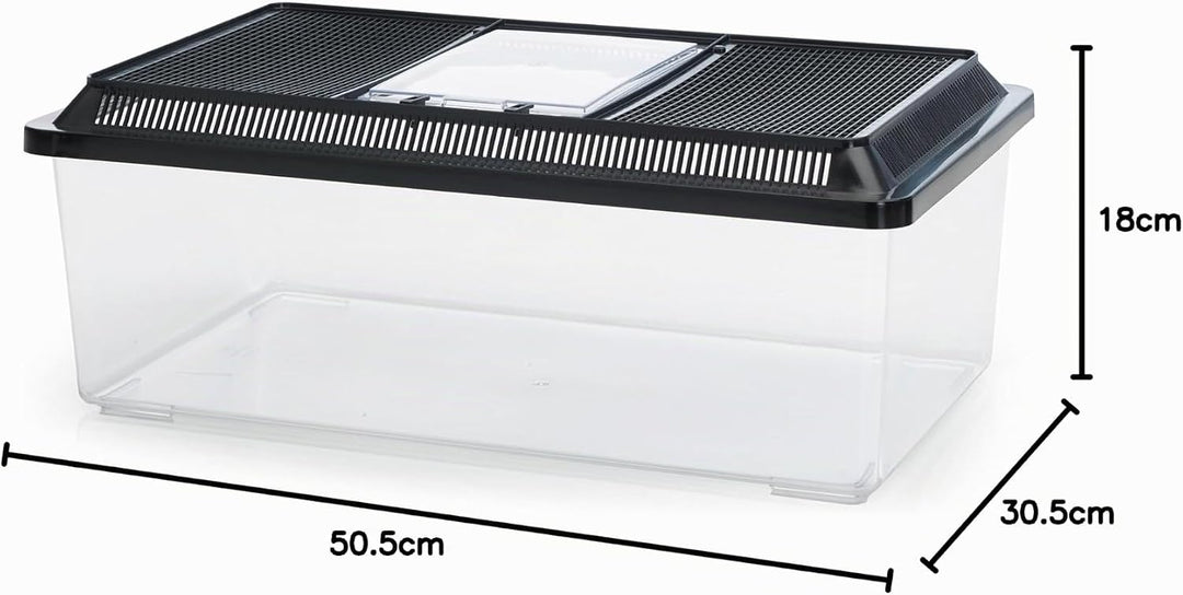 Fauna-Box Low schwarz 50,5 x 30,5 x 18 cm; 18,0 ltr.