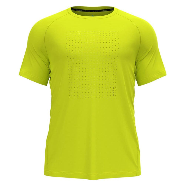 Odlo Herren Essential Print_313752 Kurzarm Laufshirt S Evening Primrose, S Evening Primrose
