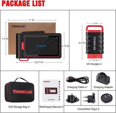 Thinkcar Thinkscan MAX2 Obd2 Diagnosegerät Für Alle Fahrzeuge,Alle Systemdiagnosen Obd2 Diagnosegerä