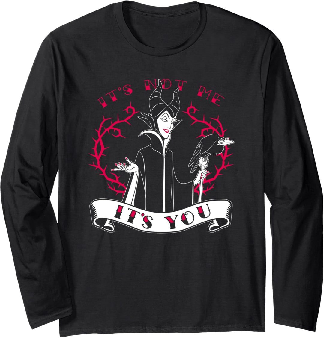 Disney Villains Valentines Maleficent It's Not Me It's You Langarmshirt