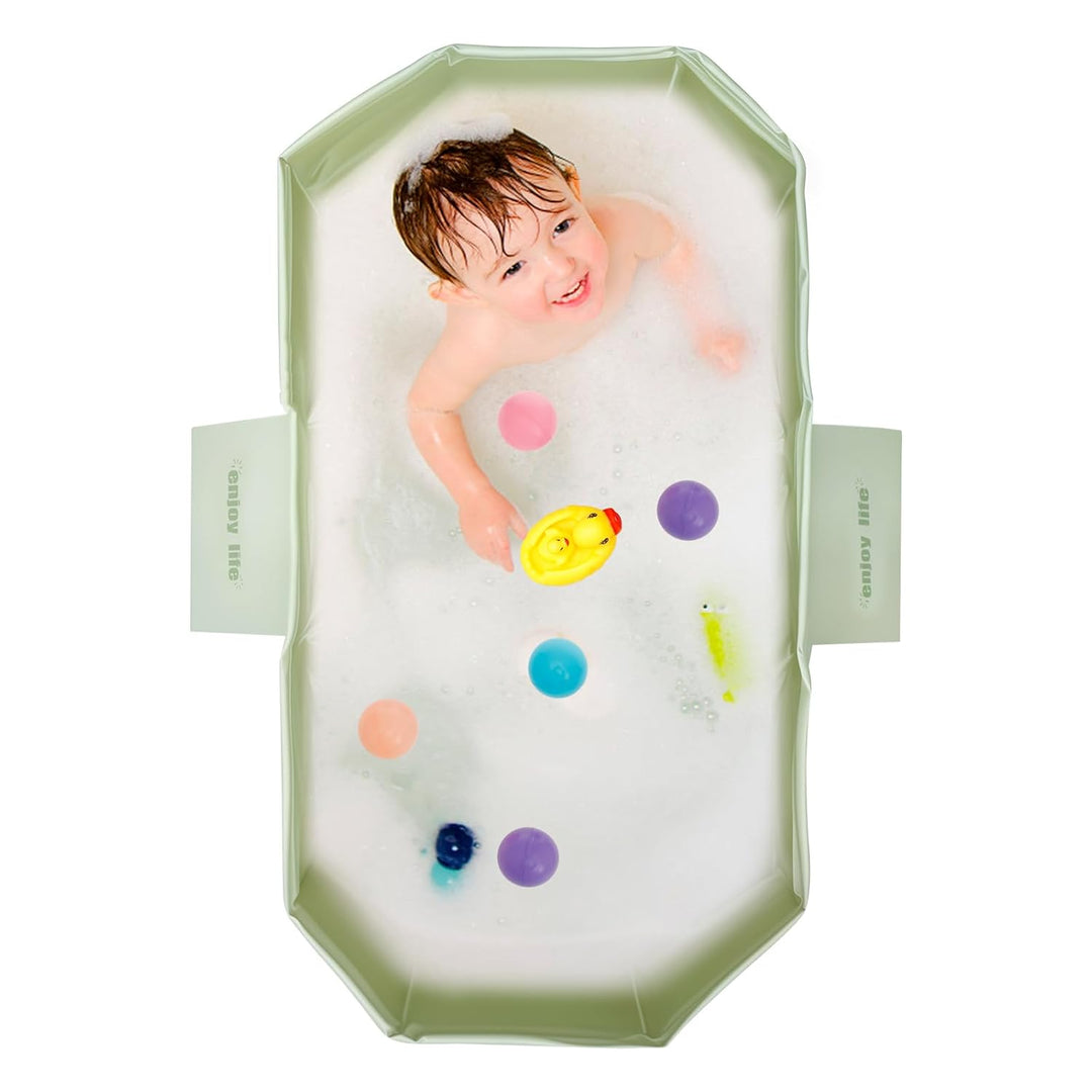 Faltbare Babybadewanne, Badewanne Kinder Grosse Kleinkindbadewanne Tragbares Duschbecken mit Newborn