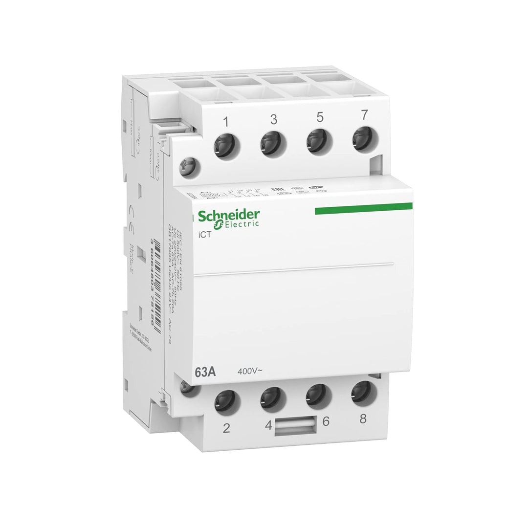 Schneider Electric A9C20864 ICT Installationsschütze,, acti9, 63 A, 4 NO, 220 – 240 V Wechselstrom,