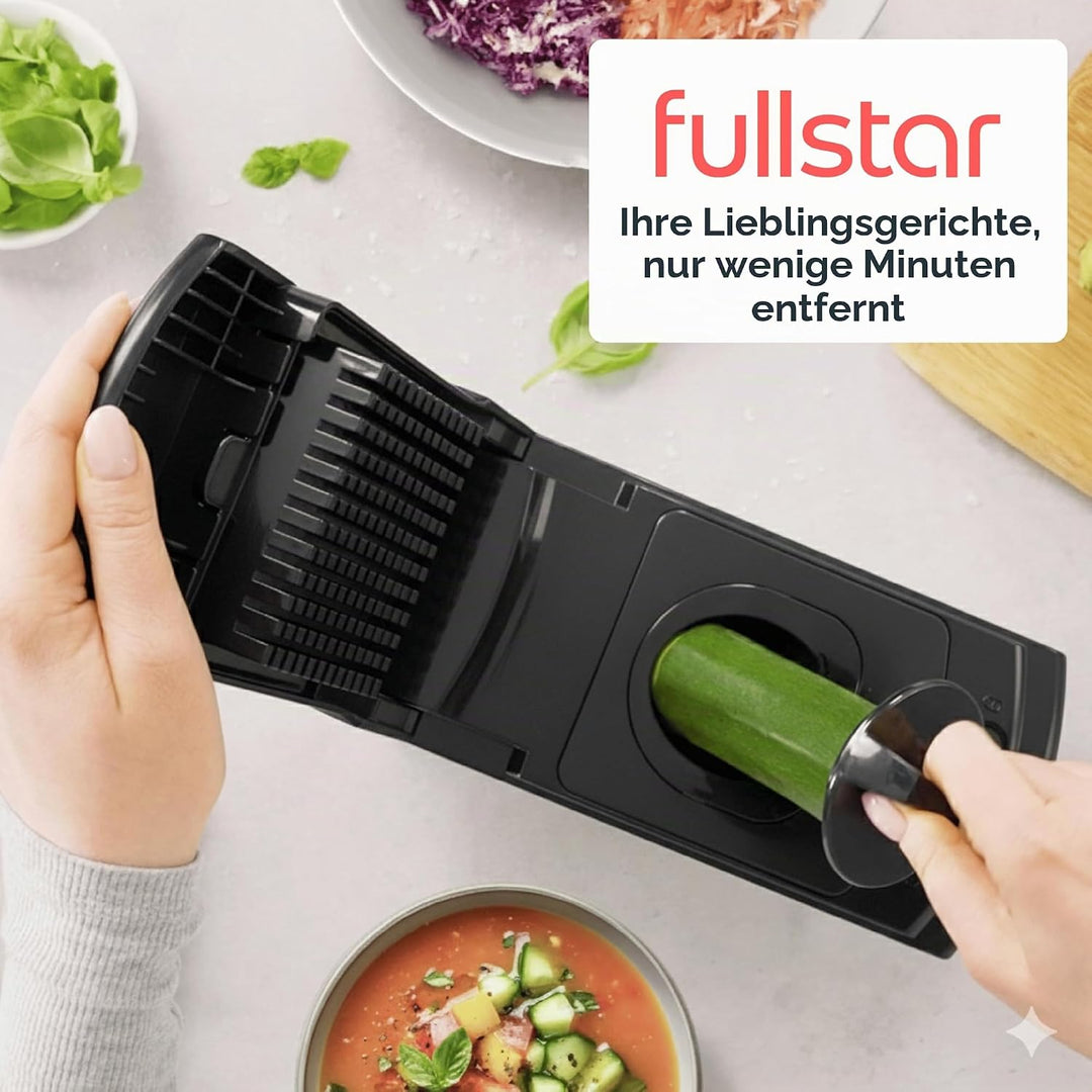 Fullstar Gemüseschneider und Spiralschneider - Zwiebelschneider Zerkleinerer - Gemüse Schneider Würf
