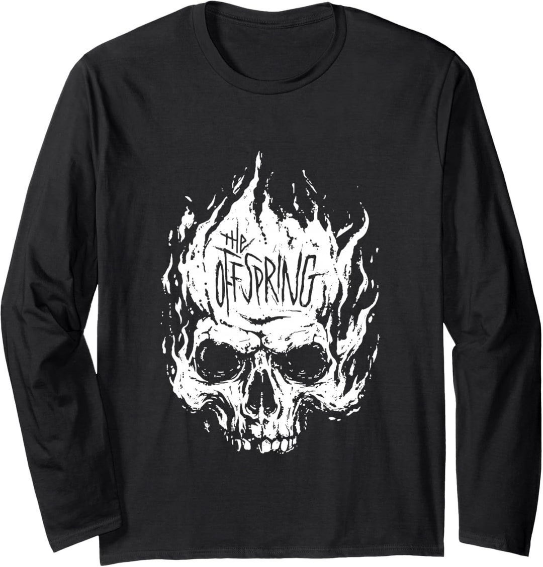 The Offspring Official White Skull Logo Langarmshirt