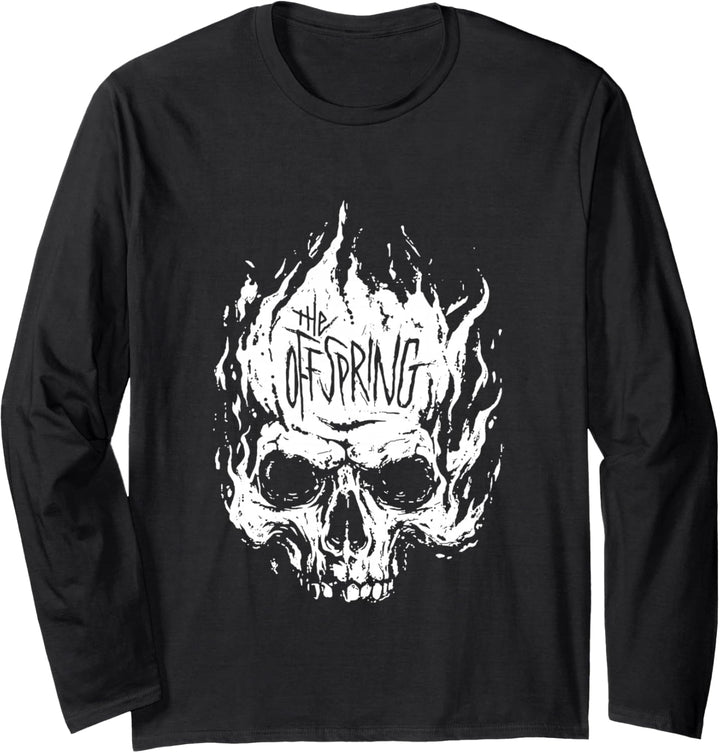 The Offspring Official White Skull Logo Langarmshirt