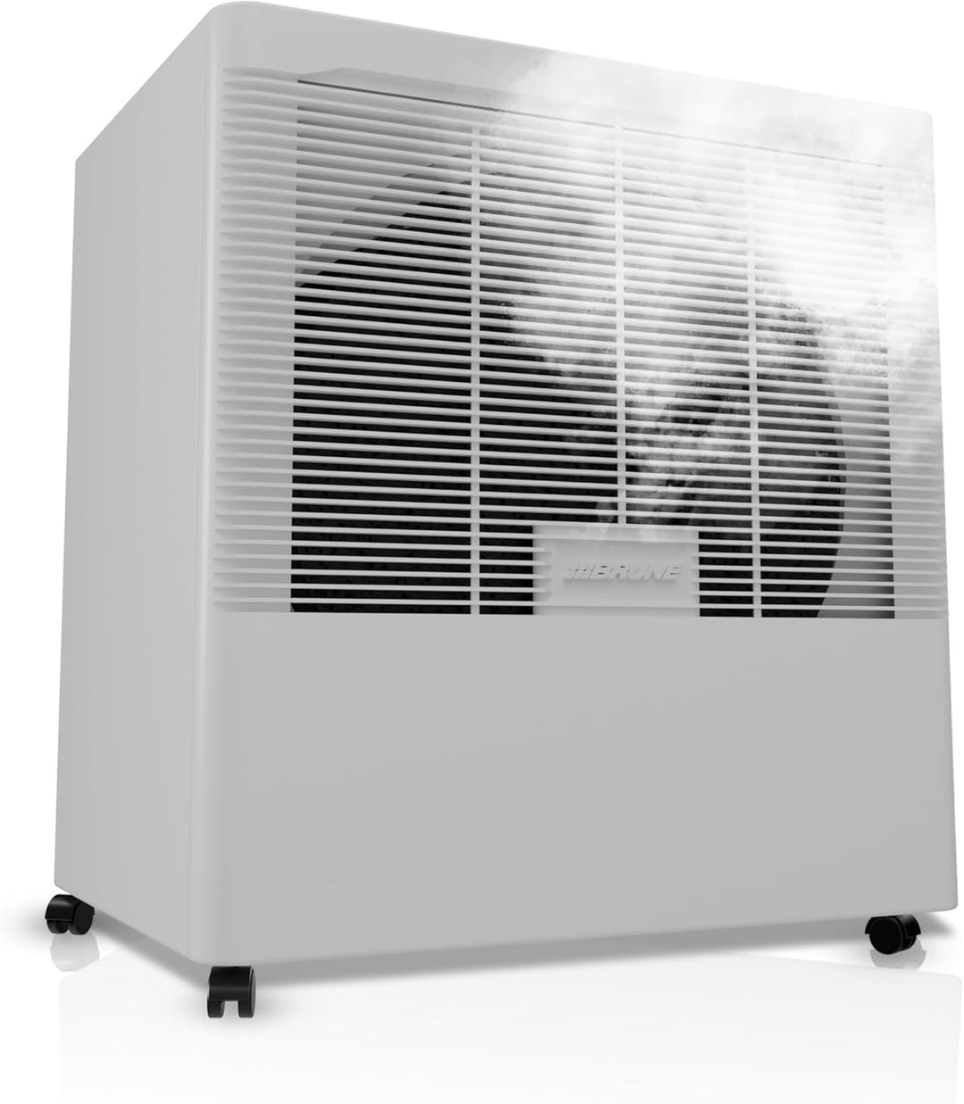 BRUNE Luftbefeuchter B 260 mit automatischer Wasserzufuhr & WLAN/Wifi-Modul (App-Steuerung). Scheibe