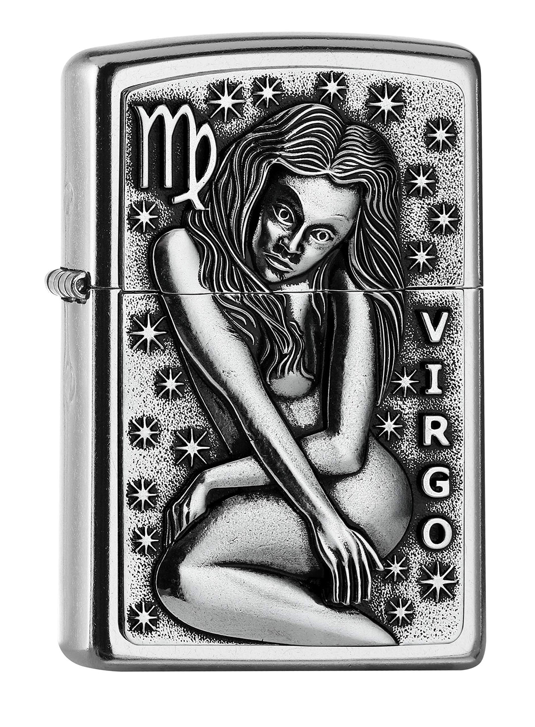 Zippo 2006499 PL 207 Virgo Tierkre. V19 Feuerzeug, Messing, Design, 5,83,81,2