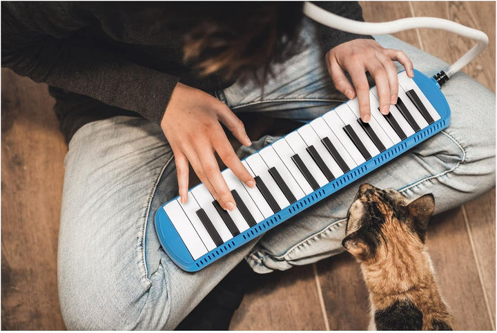 Classic Cantabile 32 Tasten Melodica mit Tasche (inkl. Anblasschlauch und Mundstücke)