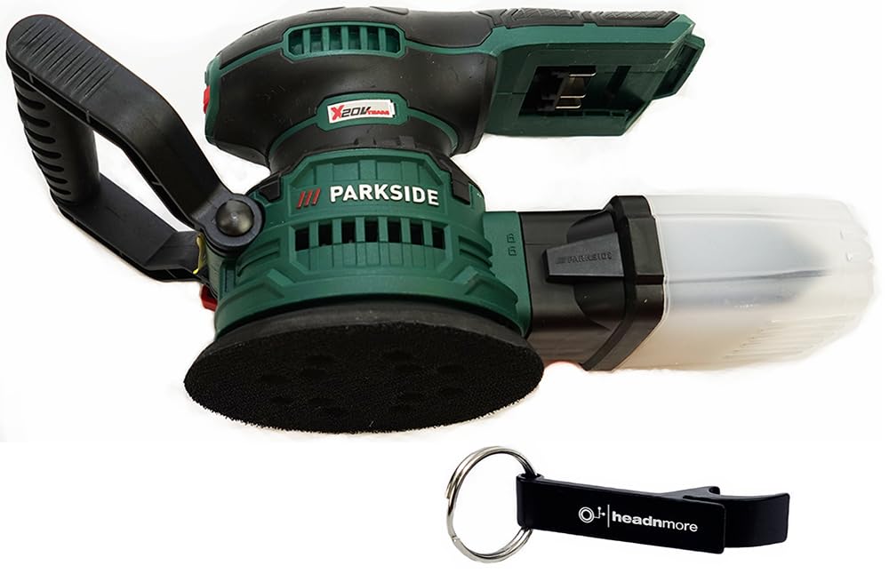 HEADNMORE® Bundle mit dem PARKSIDE® 20V Akku Exzenterschleifer PAEXS 20-Li B2 und dem HEADNMORE® Fla