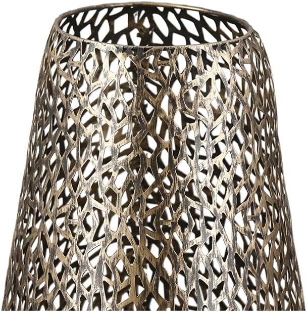 Casablanca Boden-Windlicht Purley ant.Gold Höhe 46 cm Goldfarben, Höhe 46 cm Goldfarben
