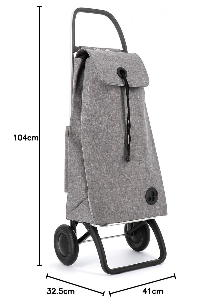 Einkaufstrolley Rolser I-Max Tweed 2 Räder - Grau 2 Räder Grau, 2 Räder Grau