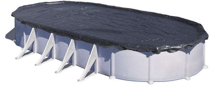Gre CIPROV1001 - Winterabdeckung für Oval Pool 1000 x 550 cm, Farbe schwarz, 1000 x 550 cm