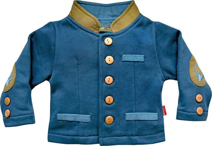 Mogo.cc, Weste oder Jacke Amedeo 62-68 Blau-braun, 62-68 Blau-braun