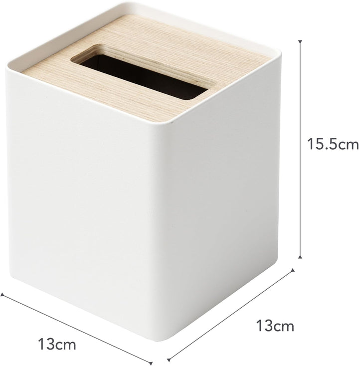 YAMAZAKI Box Cover Home | Stahl | Taschentuchetui, Einheitsgrösse, Esche