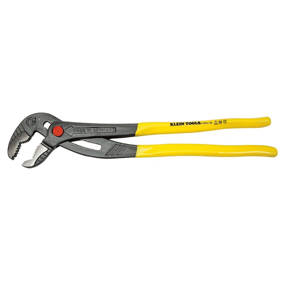 Klein Tools D504-10B Pumpenzange, schnell verstellbare Feder- und Nutkralle, Wasserpumpenzange, 25,4