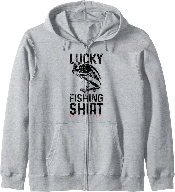 Angeln Glücksbringer Angler Lustig Geschenk Kapuzenjacke