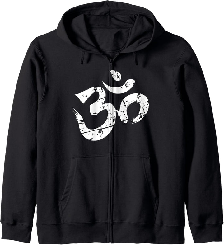 Om Graphic Aum Yoga Zen Design Namaste Meditation Buddhismus Kapuzenjacke