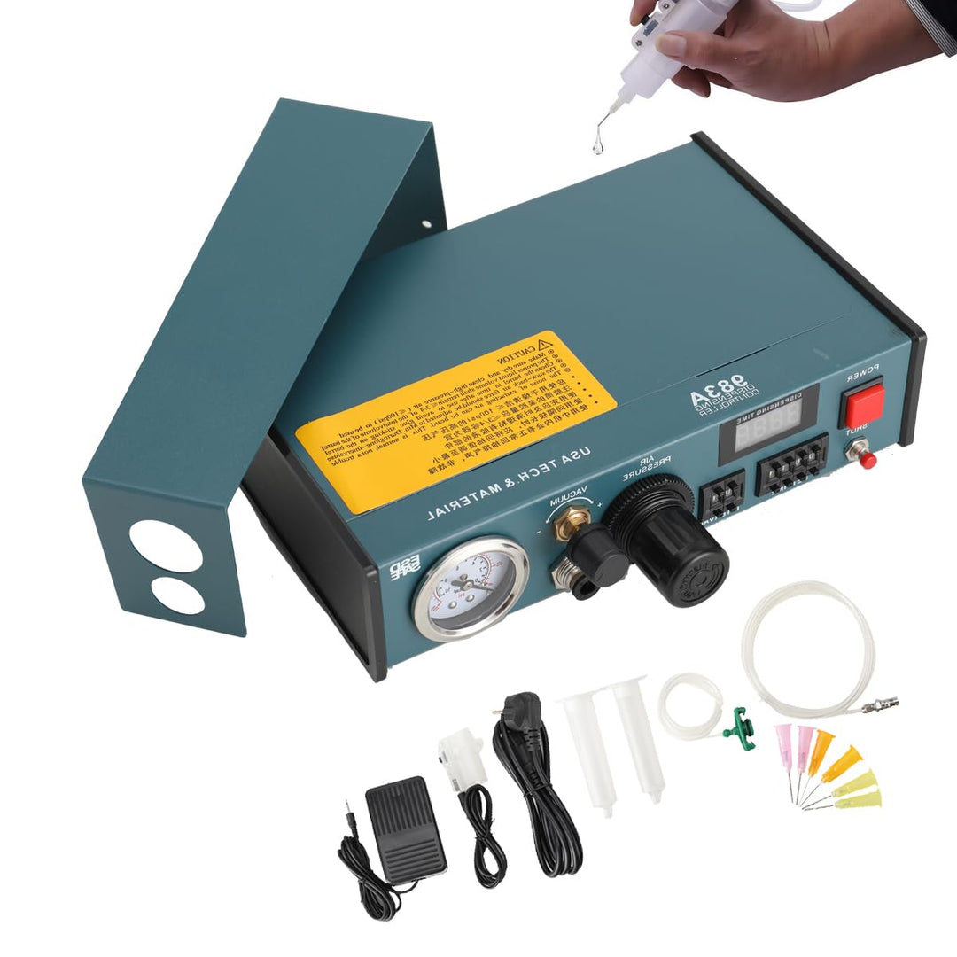 ECUTEE Auto Klebstoffspender 220V Digital Display Auto Glue Dispenser Solder Paste Liquid Dropper Co
