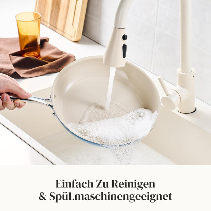 Redchef Pfanne 20cm Induktion, Antihaft Beschichtung Keramikbeschichtung Bratpfannen, Ceramic Pfanne