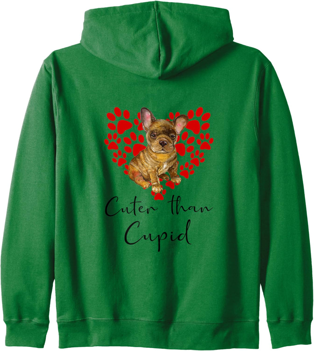 FRANZÖSISCHE BULLDOGGE Cuter Than Cupid Hunde Valentinstag Kapuzenjacke