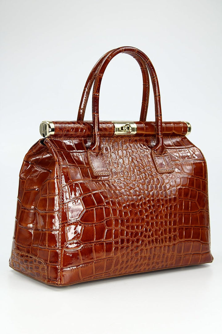 Belli The Bag XL italienische Leder Henkeltasche Handtasche Damen Ledertasche Umhängetasche - 34x25x