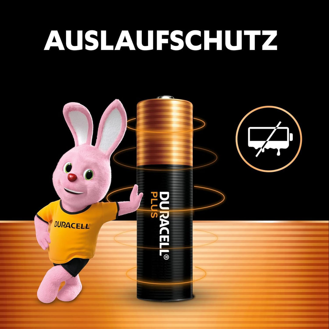 DURACELL Plus AAA-Batterien (24er-Pack) – Alkaline-Batterien 1,5 V AAA Pack of 24, AAA Pack of 24
