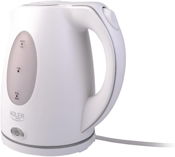 Adler AD 1207 Wasserkocher 1,5 L, weiss