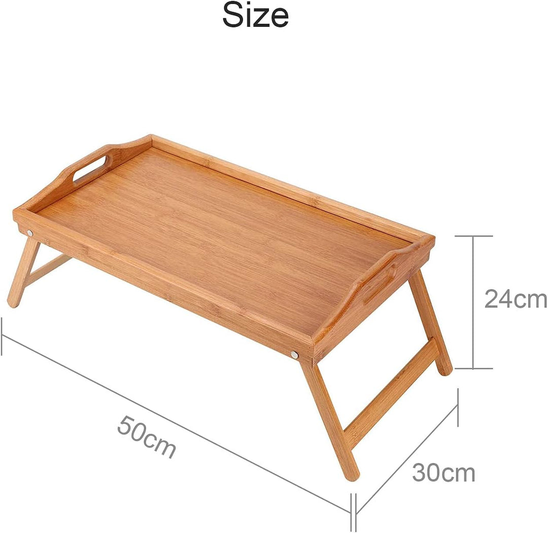 Youyijia Betttablett Frühstückstablett für Bett Frühstückstisch Klappbarer Betttisch Frühstück Holzt