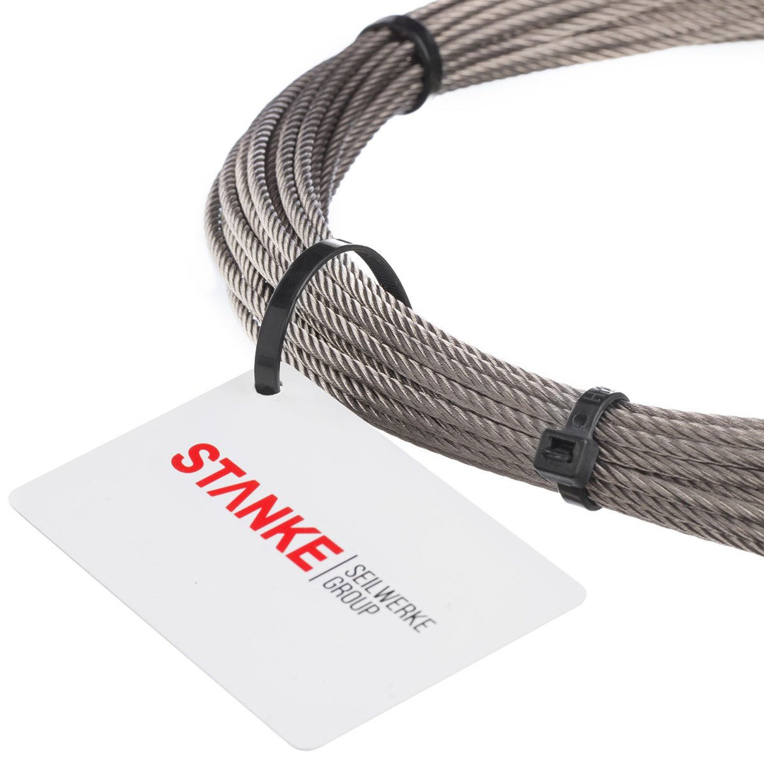 Seilwerk STANKE Drahtseil für Blumenampel Edelstahlseil 2mm 7x7 INOX Stahlseil rostfrei Geländer Ede