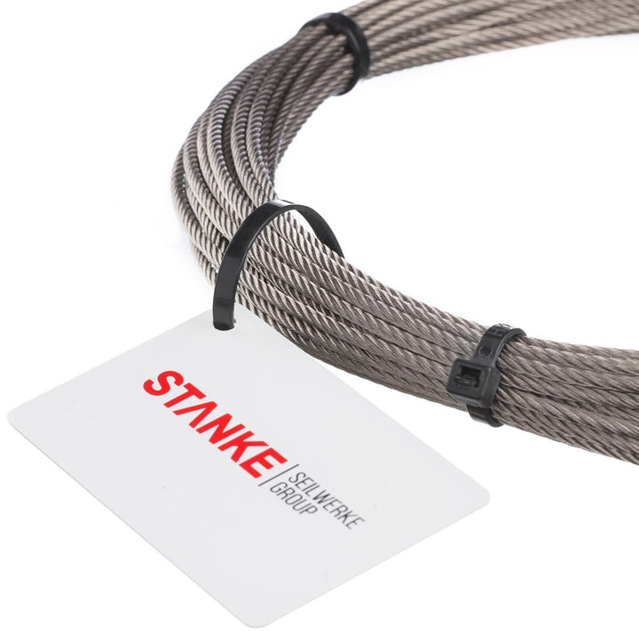 Seilwerk STANKE Drahtseil für Blumenampel Edelstahlseil 2mm 7x7 INOX Stahlseil rostfrei Geländer Ede