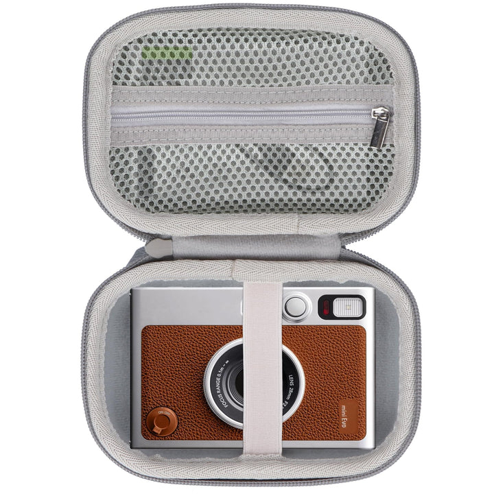 Hart Schutz Hülle Etui Tasche für INSTAX Mini EVO Instant Camera (Braun), Braun