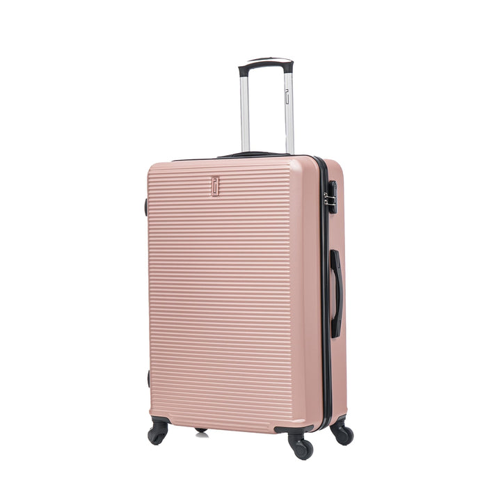 CELIMS - Grosser Reisekoffer mit Kosmetikkoffer 30 cm, Hartschale mit 4 Rollen, leicht, Aufgabegepäc