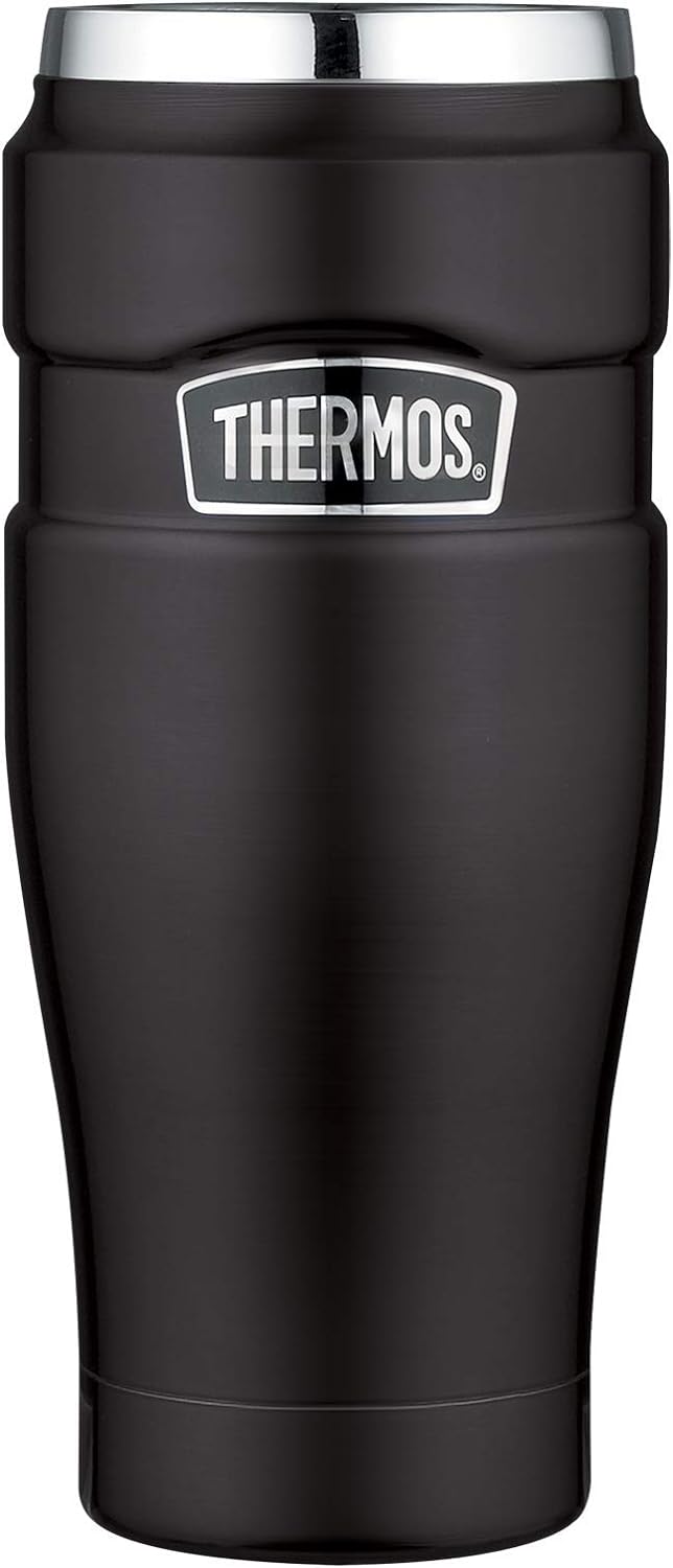 Thermos 183267 Stainless King Flask, Midnight Blue, 1.2 L &amp; Thermobecher Stainless King, Kaffeebeche