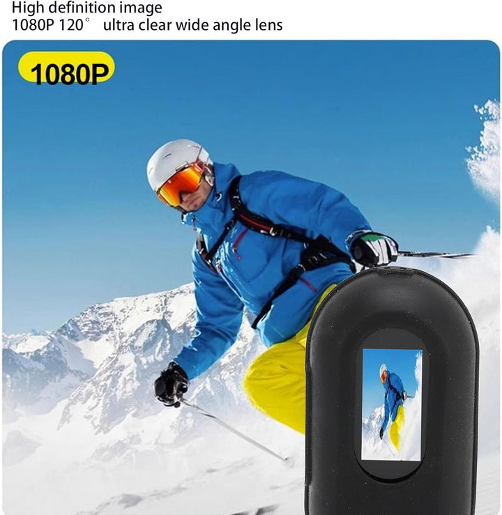 Elprico Katzen Kamera Halsband, WLAN 1080P 120° Weitwinkel-Hundehalsbandkamera, Sport-Actionkamera,