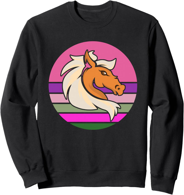 Islandpferd Isländer Island Pony Pferd Reiten Retro Vintage Sweatshirt