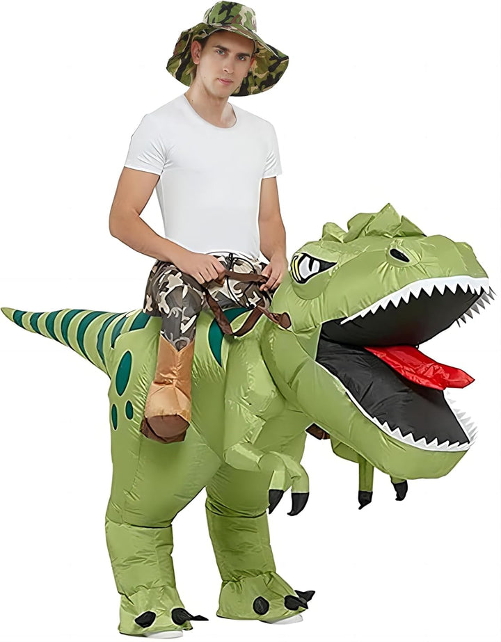 FXICH aufblasbares Dinosaurierkostüm für Erwachsene,aufblasbares Dinosaurierkostüm für Halloween,auf