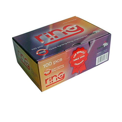 Ring Kohle - 38 mm - Box (100 Stück) - selbstzündend