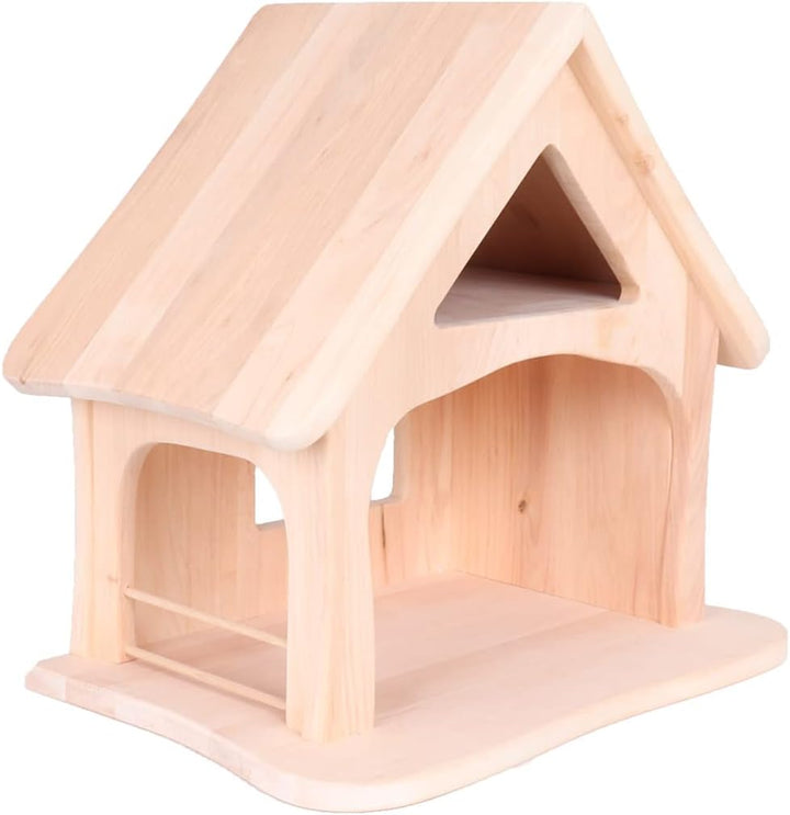 Holzspielzeug Peitz Kleine Massivholz-Weihnachtskrippe 2444 - Kinder-Bauernhof - Krippenstall